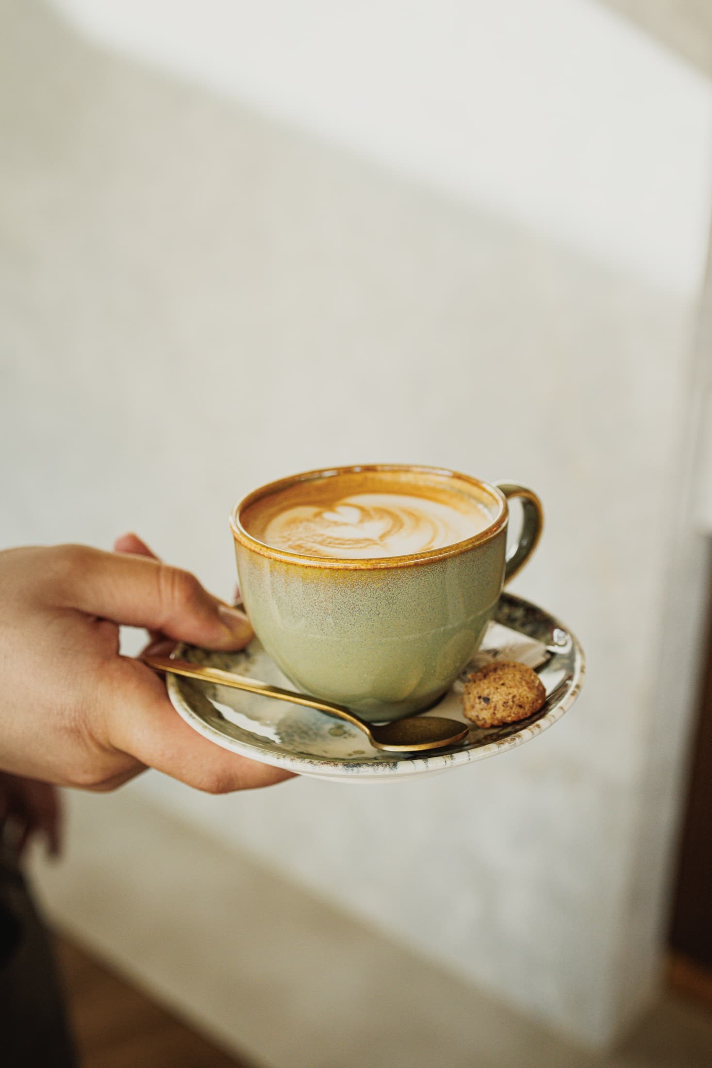 A cup of Illy coffee